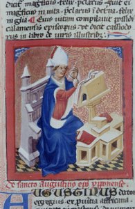 Seite aus der Legenda Aurea, Brügge, ca. 1400-10 von Flemish School