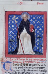 Seite aus der Legenda Aurea, Brügge, ca. 1400-10 von Flemish School