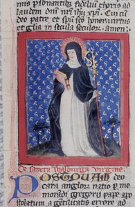 Seite aus der Legenda Aurea, Brügge, ca. 1400-10