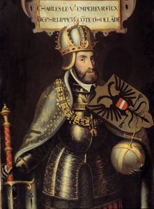 Ganzkörperporträt von Karl V. von Flemish School