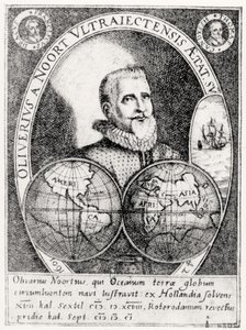 Porträt von Oliver Noort (1558-1627) im Alter von 42 Jahren von Flemish School