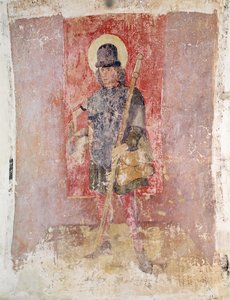 St. Brendan von Irland, Wandgemälde aus der Krypta, ca. 1480-1540 von Flemish School