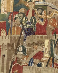 Wandteppich, der die Eroberungen von König Alfons V. von Portugal zeigt (Detail) von Flemish School