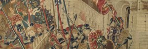 Wandteppich, der die Eroberungen von König Alfons V. von Portugal zeigt (Detail) von Flemish School
