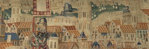 Wandteppich, der die Eroberungen von König Alfons V. von Portugal zeigt (Detail) von Flemish School