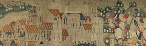 Wandteppich, der die Eroberungen von König Alfons V. von Portugal zeigt (Detail) von Flemish School