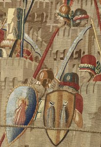 Wandteppich, der die Eroberungen von König Alfons V. von Portugal zeigt, Tournai. Detail. von Flemish School