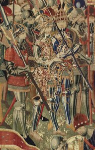 Wandteppich, der die Eroberungen von König Alfons V. von Portugal zeigt (Conquistas de Alfonso V de Portugal), Tournai. (Detail) von Flemish School