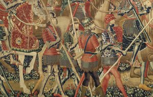 Wandteppich, der die Eroberungen von König Alfons V. von Portugal zeigt