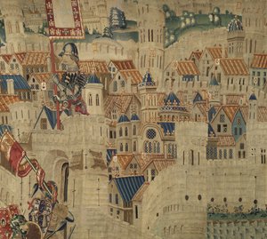 Wandteppich zeigt die Eroberungen von König Alfons V. von Portugal