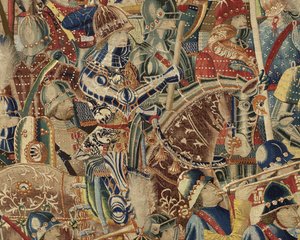Wandteppich, der die Eroberungen von König Alfons V. von Portugal zeigt von Flemish School