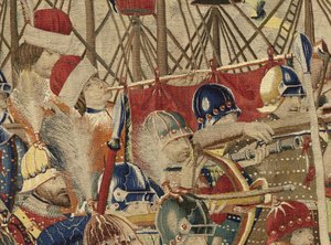 Wandteppich, der die Eroberungen von König Alfons V. von Portugal zeigt von Flemish School