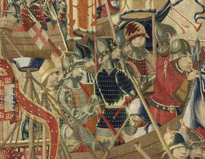 Wandteppich, der die Eroberungen von König Alfons V. von Portugal zeigt von Flemish School