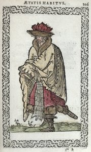 Der Moskauer, Illustration aus Omnium fere gentium nostraeque aetatis Nationum Habitus et Effigies von J. Sluperji, veröffentlicht in Antwerpen 1572 von Flemish School