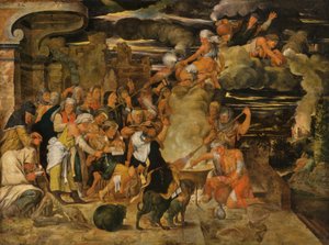Hexensabbat von Flemish School
