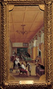 Der Friseursalon von Flemish School