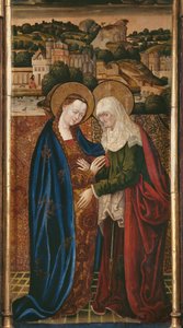 Triptychon, Heimsuchung, mittlere Tafel von Flemish School