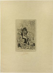 Frontispiz für Rimes de Joie von Félicien Rops