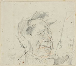 Skizze von Ferdinand Marinus von Félicien Rops