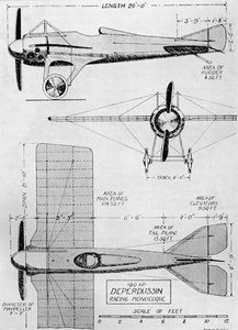 Wahrscheinlich das schnellste Flugzeug bei Kriegsausbruch: Das Deperdussin-Eindecker 160
