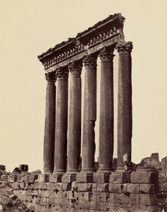Große Säulen des Sonnentempels (Balbek) von Félix Bonfils