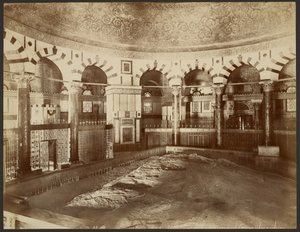 Innenansicht, Felsendom, Jerusalem von Félix Bonfils