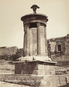 Denkmal für Lysikrates, in der Stadt Athen von Félix Bonfils