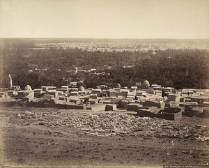 Panoramablick auf Damaskus, Syrien, von Salahie von Félix Bonfils