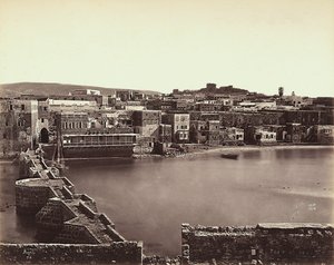 Panoramablick auf eine Stadt in Israel von Félix Bonfils