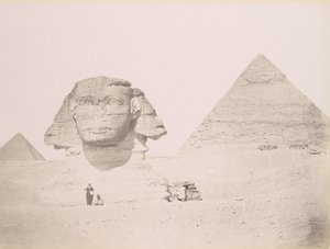 Pyramiden und die Sphinx, 1860er-70er Jahre, gedruckt ca. 1870 von Félix Bonfils