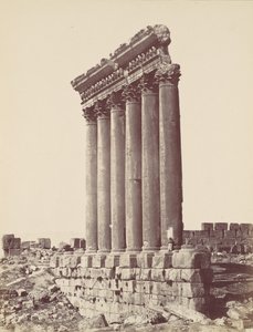 Der Sonnentempel in Baalbek von Félix Bonfils