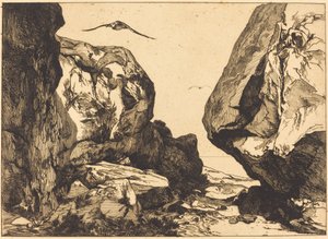 Schlucht in den Felsen (Gorge dans les rochers)