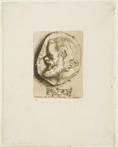 Profilporträt von Charles Meryon von Félix Henri Bracquemond
