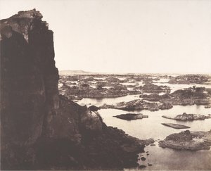 Zweite Katarakt, Felsen von Aboucir, Stromschnellen und Granitinseln, 1851