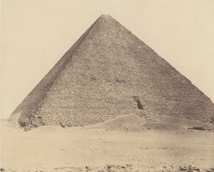 Djizeh Nekropole von Memphis, Cheops-Pyramide Große Pyramide, 1851-52, gedruckt 1853-54
