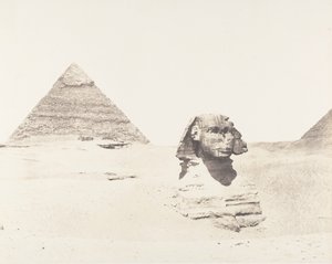 Djizeh Nekropole von Memphis, Sphinx und Pyramiden, 1851-52, gedruckt 1853-54