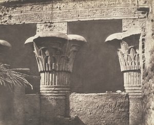Esneh Latopolis, Konstruktion Ensablée - Architrav, Fûts und Kapitelle, 1851-52