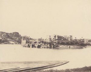 Ile de Fileh Philä, Vue Générale Prise du Sud-Est au Point B von Félix Teynard