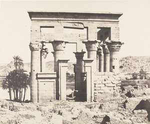 Ile de Fileh Philä, Gebäude des Ostens - Westfassade - Ansicht