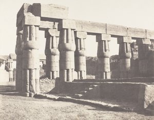 Louksor Theben, spätere Konstruktion - Parallele Galerien, 1851-52, gedruckt 1853-54