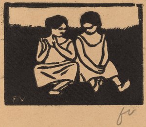 Zwei Mädchen in Hemden, 1893