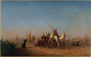 Karawane auf dem Weg nach Mekka, zwischen 1880 und 1885