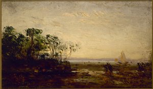 Martigues, Dämmerungseffekt, zwischen 1850 und 1900 von Félix Ziem