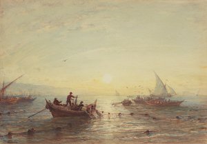 Thunfischfang bei Sonnenaufgang vor der Küste von Marseille