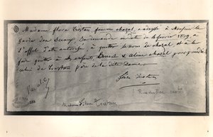 Autographierter Brief von Flora Tristan (1803-44) an den französischen Justizminister, mit der Bitte um Scheidung, 4. Februar 1839