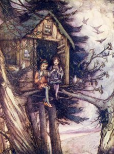 Baumkronen, wo Wendy und Peter glücklich lebten von Flora White