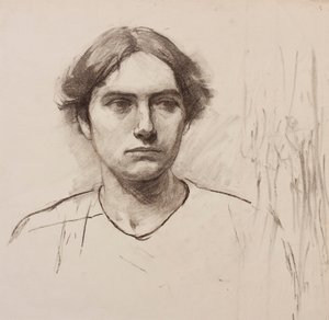 Kopf eines Kunstschulmodells, ca. 1900