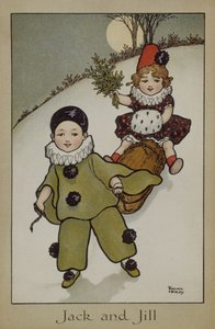 Jack und Jill, viktorianische Karte