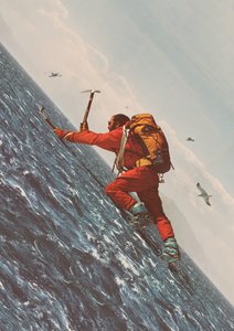 Der Bergsteiger, 2021 (Collage)