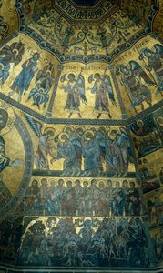 Mosaik an der Kuppeldecke des Baptisteriums von St. Johannes, Florenz von Florentine School